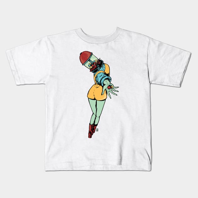 Vintage Gumball Girl Kids T-Shirt by Thomcat23